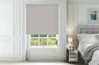 Omega Blackout Dove - Fire Retardant Moisture Resistant Blackout Roller Blind