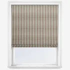 Emily Bond Block Printed Stripe Pink & Blue Roman Blind