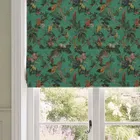 House Llewelyn-bowen Cotswold Fantasia Printed Made To Measure Roman Blind Teal