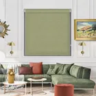 Lyra Green No Drill Roller Blind - Easy Install Window Shade