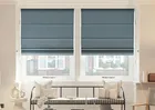 Akoya Faux Silk Lustre Ink Blue - Twist&fit Roman Blind