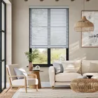 Vela Dove Grey Fabric Venetian Blind - 50mm Slat