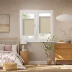 Stick On Duolight Sand Pleated Blind
