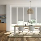 Bifold Clickfit Duoluxe Modern Grey Pleated Blind