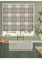 Tartan Rust Roller Blind
