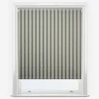 Emily Bond Block Printed Stripe Blue & Red Roller Blind
