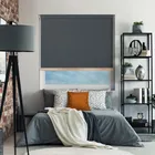 Bedtime Anthracite Copper Bottom Bar Cordless Roller Blind