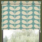 Orla Kiely Jumbo Solid Stem Translucent Made To Measure Roller Blind Duckegg