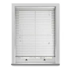 50mm Wood Essence Wooden Venetian Made To Measure Blind Fine Grain True White