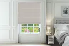 Twain Silver - Patterned Twist Fit No Drill Roman Blind
