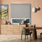 Origin Hopsack White Bottom Bar Roller Blind
