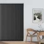 Raindrop Blockout Black Vertical Blind
