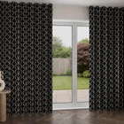 Orla Kiely Jumbo Linear Stem Liquorice Wave Curtain Blinds Uk