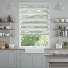 Cool Grey Faux Wood Blind - 50mm Slat