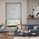 Urban Grey Faux Wood Blind - 50mm Slat
