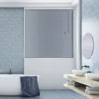 Silver Blue Texture Venetian Blind