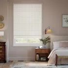 Stonebridge Gingham Beige Roman Blind