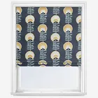 Scandi Floral Ochre Roman Blind
