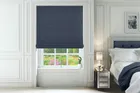 Collodi Blue - Herringbone Woven Roman Blind