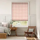 Hudson Gingham Blush Roman Blind