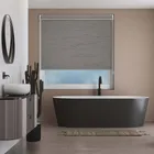 Aqua Weave Graphite Pelmet Roller Blind