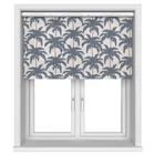 Twistfit Vintage Palm Indigo Motorised Blinds Uk