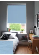 New York Cornflower Blue Blackout Thermal Roller Blind