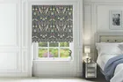 Joy Navy - Floral Pattern Roman Blind