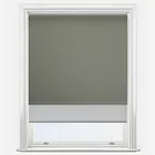 Optima Blackout Pewter & Sunvue Dove Grey Double Roller Blind