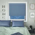 Bedtime Dusky Blue Pelmet Roller Blind