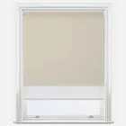 Double Roller Aqualuxe Linen & White Double Roller Blind