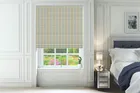 Emily Bond George Stripe Indigo - Designer Roman Blind