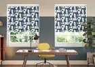 Archways Navy - Twist&fit Roller Blind
