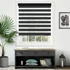 Plain Soft Black - Electrical Day And Night Blinds