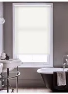 Snowflake White Premium Daylight Cordless Spring Loaded Roller Blind