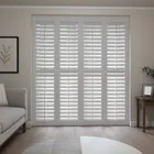 Pebble Grey Full Height Plantation Shutters Blinds Uk