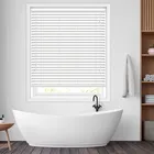 50mm White Diamond Faux Wood Blinds