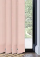 Pink Crossweave Vertical Blind