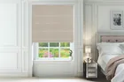 Parton Cream - Patterned Roman Blind
