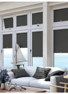 Blackout Zinc Perfect Fit® Roller Blind