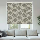 Retro Palm Black Cordless Roller Blinds - Shop Now