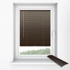 Brown Perfect Fit Venetian Blinds