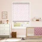 Polka Dot Pink Roman Blind