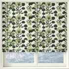Linda Barker Evergreen Flower Woven Made To Measure Roman Blind Green