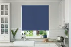 Oxford Safe+ Cobalt Blue - Fire Retardant & Moisture Resistant Roller Blind