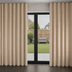 Ezra Cream Wave Curtain Blinds Uk