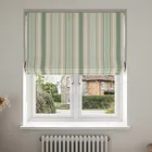 Laura Ashley Awning Stripe Smoke Green Blinds Uk