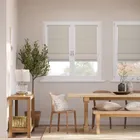 Stick On Harrow Warm Stone Roman Blind
