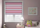 Stripy (blackout) Pink - Roller Blind