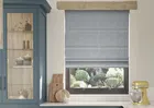 Delicate Chevron Dark Blue - Twist&fit Roman Blind